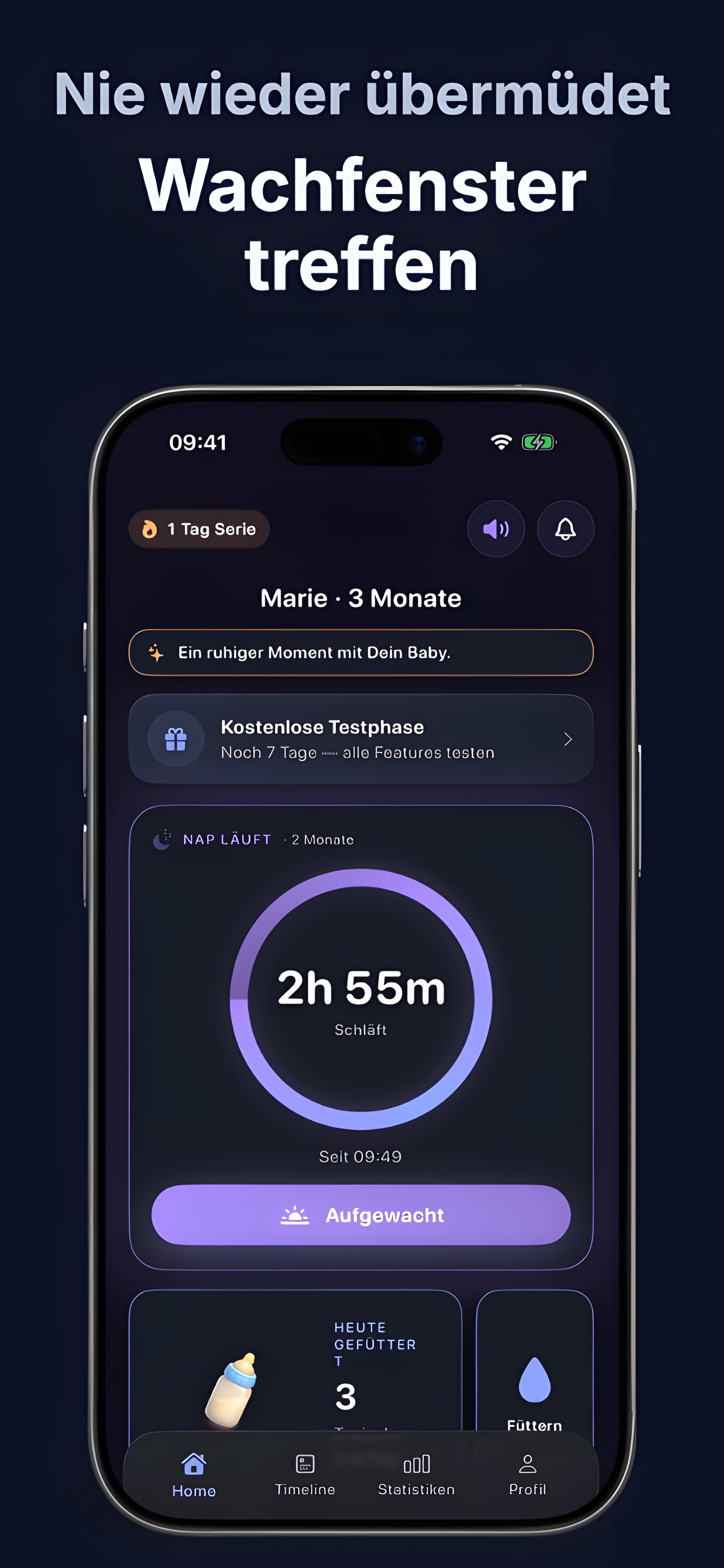 Momly Nap-Timer mit Live-Ring